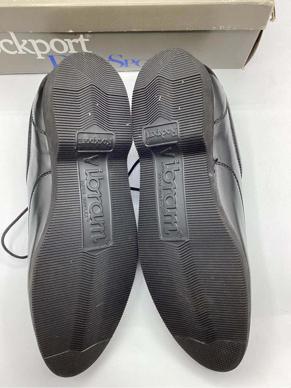 Rockport Men's Black Leather Oxford Dress Shoes Size 10.5
